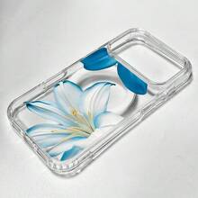 1个花卉图案软边透明磁吸手机壳，抗氧化不泛黄，兼容 7、8、XR、11、12 Pro、13 Mini、14 Plus、15、16、17 Pro Max以及Galaxy A05S、A15、A16、A25、A26、A36、A54、A56、S21 FE、S22 Plus、S23 Ultra、S24、S25 Plus、S26 Ultra。 - 無色 - 查看 5