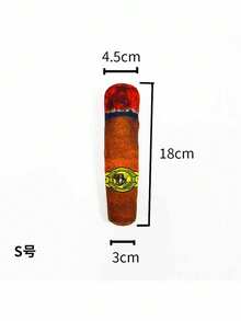 Funny Squeaky Dog/Cat Toy In Cigar/Cigarette Shape, Creative Dental Chewing Function With Built-In Sound Chip, Durable Material, Ideal For Pet Interaction, Holiday Celebration And Birthday Gifts - Multicolor - View 12