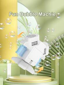 Rotating Dual-Head Bubble Machine Toy - One-Button Dual-Head Bubble Production. With Lighting And Electric. Outdoor Game, Party Activity Bubble Maker. Suitable Gift For Boys And Girls (Batteries And Bubble Solution Not Included) - Multicolor - View 7