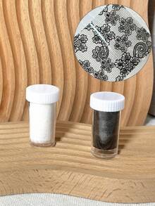 4厘米*100厘米/卷 法式蕾丝美甲转印箔纸，优雅镂空花卉美甲贴纸，美甲装饰转印箔 - 彩色 - 查看 4