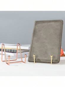 Multi-Function Metal Display Rack - Metal Stand Suitable For Plates, Books, Photo Display - Ideal For Home Decor And Art Display - Multicolor - View 2