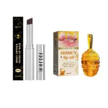 EELHOE Kit de Cuidado Labial de Miel Natural con Vitamina E - Portátil para Uso Diario y Reparación Nocturna, Ligero Sin Residuo, Suaviza Cutículas, Diminuye Líneas, Mejora Tonos Opacos, Labios Suaves - Honey - Ver 12