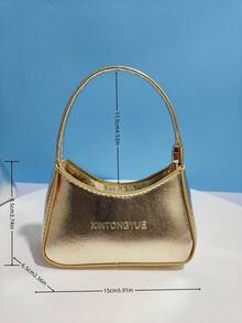 Fashionable Girl's Handbag, New Crescent Moon Bag, Little Girl's Small Bag, Princess Bag, Girls' Coin Purse, Mini Bag, Super Cute Handbag, Christmas Gift, Birthday Gift, Candy Bag, Lipstick Bag, Personalized Small Bag, Street Snack Bag, Accessory Small Bag, Bag, Runway Bag In Gold, Silver, White - Multicolor - View 7