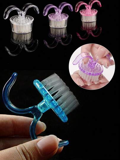 Nail Dust Cleaning Brushes With Caps, Portable Soft-Bristled Nail Tools For Removing Nail Powder And Precisely Cleaning Nails, Suitable For Nail Salons And Home Use