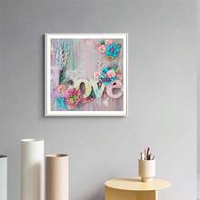 LaoJieYuan 2026新款蝴蝶花卉爱心预印十字绣套件DIY刺绣全套工具包爱好缝纫手工绘画成人批发DIY套件工艺品刺绣套件十字绣套件钩针套件戳绣套件缝纫配件缝纫套件绣线工艺套件针线材料缝纫图案钩针工艺用品刺绣套件初学者缝纫图案 - 需要自己繡-不含框架 - 查看 4