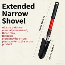 1pc New Reinforced Durable Gardening Tool - Hardened Steel Shovel Head With Non-Slip Rubber Handle - Anti-Rust Ergonomic Design - Suitable For Hard Soil Digging, Transplanting, Weeding And Lawn Repair - A - View 18