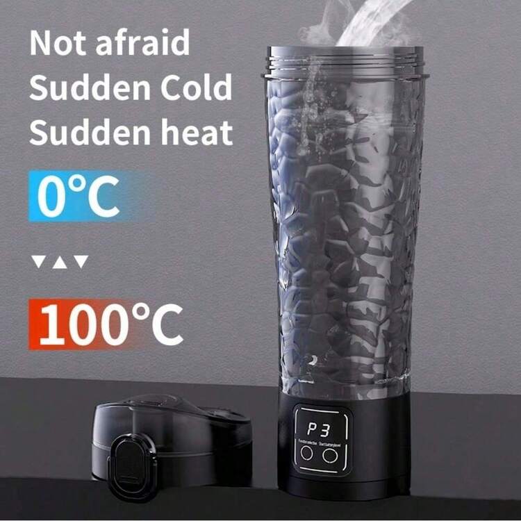 SOKANY 便携式电动搅拌杯。Type-C快充（内置1300mAh锂电池），LED显示屏，多档速度调节。耐热，可搅拌冷热饮品。700ml大容量。一键拆卸电机，易于清洗。适用于搅拌咖啡、牛奶、奶昔、豆浆等。是健身房和户外使用的理想之选。 - 彩色 - 查看 3