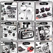 1个小猫图案9层大容量铅笔盒 - 多隔层文具、化妆品和办公用品收纳袋 - 拉链便携设计 - 适合学生、办公室、青少年和成人使用，铅笔袋 | 时尚现代外观，铅笔袋，学习用品，返校季 - 彩色 - 查看 11