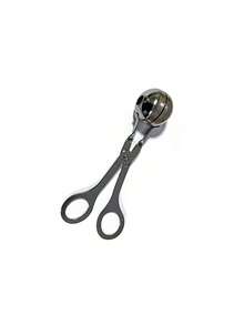 1/2件装不锈钢不粘肉丸制作器，肉丸夹，蛋糕球肉丸制作器冰夹，厨房饼干面团勺 - 銀色 - 查看 15