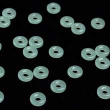 20/30/50pcs,10/12/16mm,Glass,Imitation Jade,Big Hole,Loose Beads,DIY,For Necklace,Earrings,Jewelry Making Accessories,Handmade Supplies - 淺綠色 - 查看 4