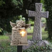 Eternal Commemorative Personalized Acrylic Cemetery Plaque - Salute To Beloved, Long Term Outdoor Preservation, Multiple Styles Of Cemetery Commemorative Stakes To Choose From, Classic Acrylic Outdoor Commemorative Plaque With Strong Durability - A - View 5