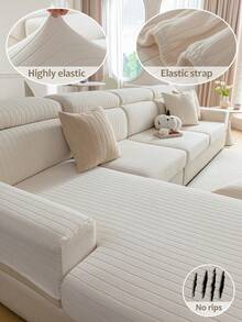 Large Straight Stripes - White