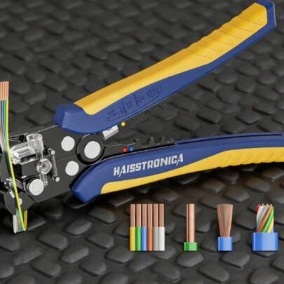 Heavy Duty Self-Adjusting Wire Stripper – 3-In-1 Electrical Tool For 10–24 AWG Wires