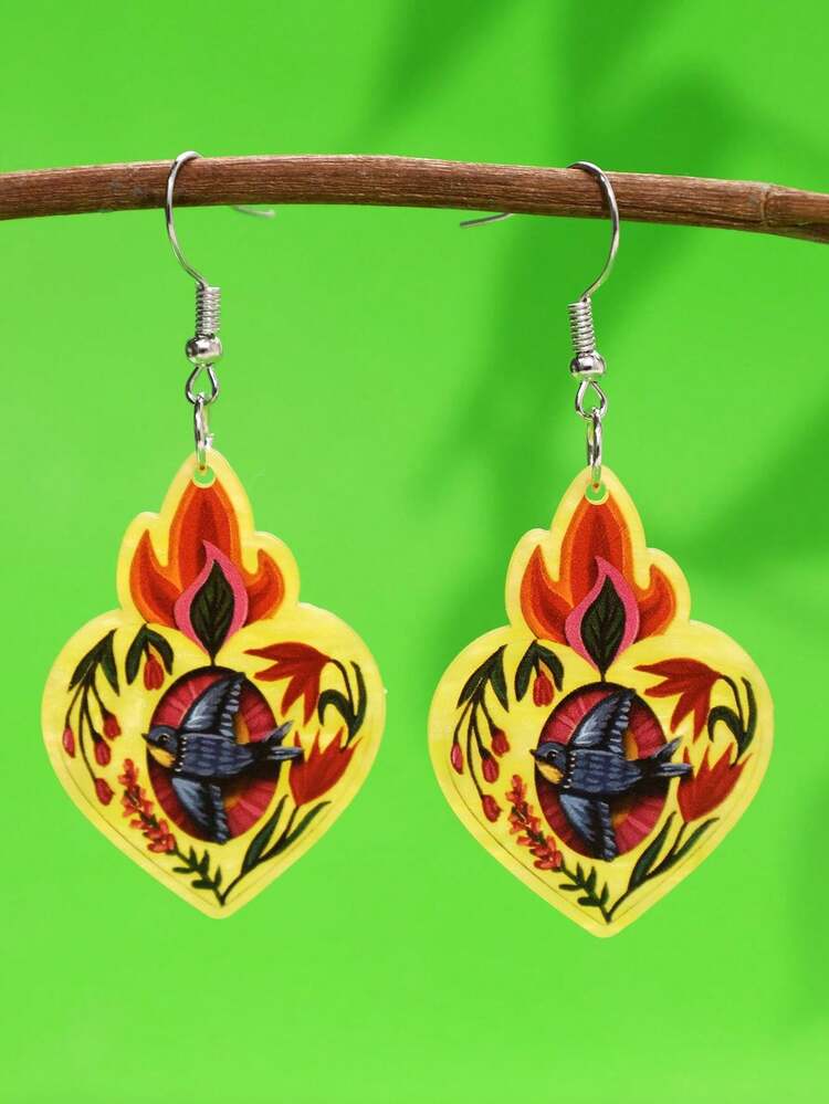 1 Đôi bông tai hình chim hoạt hình màu vàng ánh ngọc trai dễ thương và thời trang, độc đáo, sáng tạo, thích hợp cho đi làm hàng ngày, lễ hội và tiệc tùng. - Nhiều màu - Xem 1