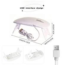 200克紫外线树脂套装，包含6颗LED灯珠 - 更大尺寸，升级版实心透明树脂，适合工艺首饰制作 - 無色 - 查看 9