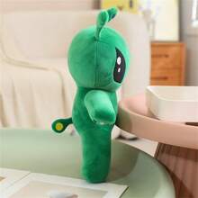 34cm/13.39inch Green Alien Plush Toy, Halloween Decor Thanksgiving Christmas Gifts Soft Cuddly Companion For Indoor Room Decor - 綠色外星人絨毛玩具 - 查看 4