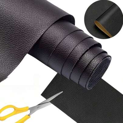 Self-Adhesive Faux Leather Repair Patches (50x137cm) | Easy Fix For Furniture, Car Seats, Bags & Jackets | Restore Sofas, Chairs & Accessories