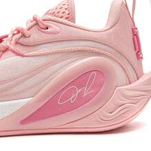 LI-NING WADE DLO 1 Men's Lightweight High-Resilience Basketball Court Shoes ABPV009 - Lipstick Pink/pale Pink - View 7