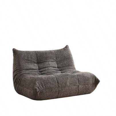 Dwuosobowa sofa Chenille Togo, fotel wypoczynkowy, fotel akcentowy bez podłokietników, sofa-worek, fotel wypoczynkowy kominkowy w stylu Togo z pianką memory, wygodna sofa podłogowa do salonu, sypialni, pokoju gier i biura