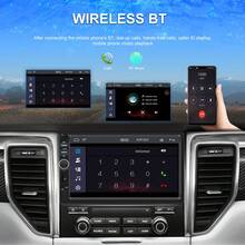 1Din 7" Retractable Screen HD Car MP5 Player BT Car Radio Supports FM BT USB Phone Mirror-Link - A - Xem 10