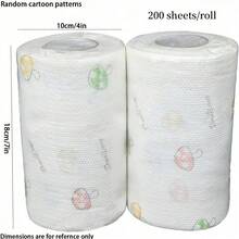 Approximately 400 Sheets Of Tissue Paper, 2 Rolls Of Disposable Kitchen Paper Towels, Kitchen Cleaning Paper Towels, Slouchy Person's Cleaning Cloth, Degreasing Paper Towels For Washing Dishes, Kitchen Supplies, Party Supplies, Holiday Party, Cleaning Supplies - Random - View 4