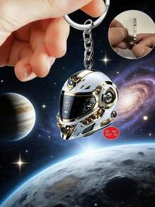 2D Flat, This Cyberpunk -Shaped 2D Acrylic Keychain Condenses The Futuristic Mechanical Feel Into A Small Space, Giving People A Very Fashionable And Cool Feeling. It Is Suitable As A Bag Accessory Or Gift And Can Be Used As A Couple's Outfit, Couple - Multicolor - View 13