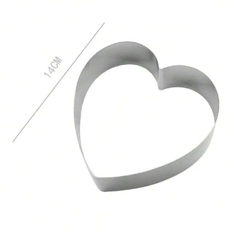 OISE ART STORE Set 2 Pz Forme A Cuore Per Dolci Biscotti Cake Design Stampini Torte 14 Cm 98936 - - Multicolore - Visualizzare 1