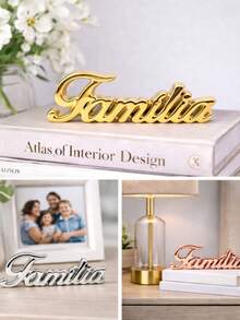 Decorative Porcelain Ornament With Word Design For Interior Decoration - Family - View 4