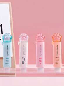 猫爪便签本，可爱便利贴，高品质可重复使用便签本，卡通动物橡皮擦，创意迷你橡皮擦，学习文具礼品，可伸缩橡皮擦，不易碎的滑动橡皮擦 - 均碼 - 查看 8