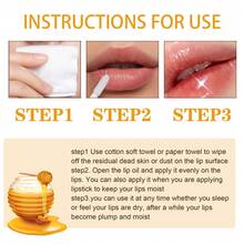 EELHOE Kit de Cuidado Labial de Miel Natural con Vitamina E - Portátil para Uso Diario y Reparación Nocturna, Ligero Sin Residuo, Suaviza Cutículas, Diminuye Líneas, Mejora Tonos Opacos, Labios Suaves - Honey - Ver 9