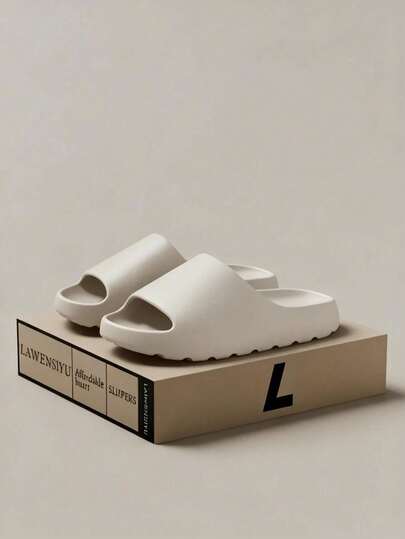 1 Pair-Casual Thick-Soled Non-Slip Slippers, Soft EVA Non-Slip Soles, Casual Sandals And Slippers With Wear-Resistant Materials That Can Be Worn Outside, Suitable For Home Bedroom, Bathroom Non-Slip, Outdoor Leisure And Beach Slippers. School Season Supplies, Spring And Summer Cool Slippers Mother's Day