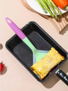 1pc Non-Stick Spatula, Wide Silicone Spatula - Heat Resistant & Dishwasher , Suitable For Cooking Omelets, Pizza, Steak, Pancakes, And Sandwiches - Multicolor - View 10