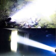 80000流明潜水LED手电筒 - IPX8防水 - 可充电防水便携式战术手电筒 - 适用于户外露营、游泳、旅行、钓鱼、狩猎、骑行 - 星星 - 查看 3