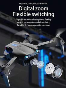 新款E99无人机配备高清双摄像头和定高功能,搭载3.7V 800mAh锂电池,支持一键降落和陀螺仪校准系统,操作简便。这款四轴飞行器无人机适合室内外娱乐,是生日、圣诞节、万圣节、感恩节和开学季的理想礼物。 - 淺灰色 - 查看 6