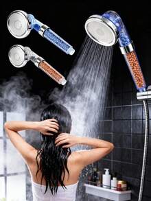 Nano-Filter High Pressure Shower Head – Chlorine-Removing, Skin-Caring Bath Upgrade With Water Boosting - Single Shower - View 3