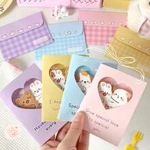Cute 3D Foldable Hug Greeting Card With Envelope, High-Quality Lovely Gift For Friends, Couples - Multicolor - View 1