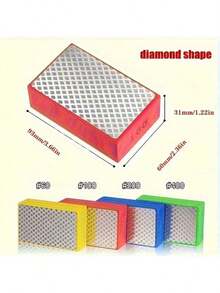 4片装金刚石抛光垫，尺寸93mm x 58mm，适用于陶瓷砖、玻璃、石材、大理石、陶瓷研磨盘 - A - 查看 6