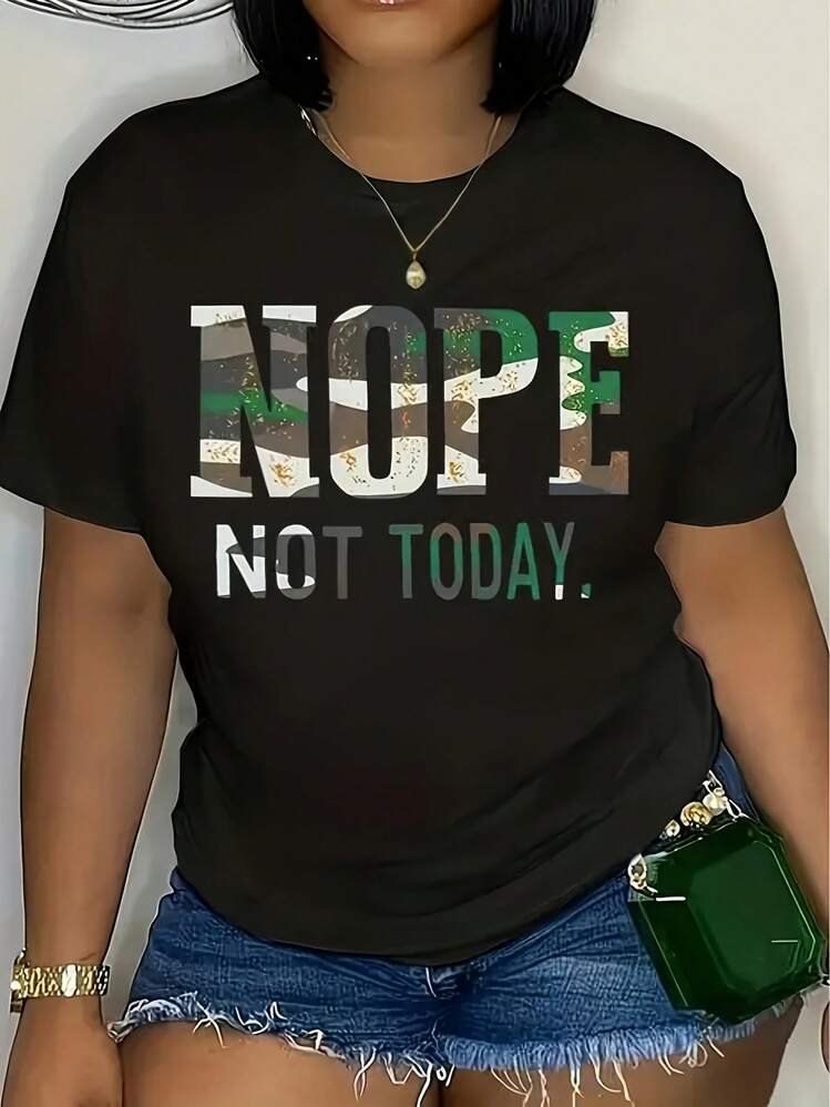 Camiseta de mujer L064 - Negro - Añade 1