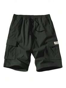 Men's Lightweight Cargo Shorts, Casual Breathable OutdoorBermuda Shorts For Summer Sports - Army Green - View 4