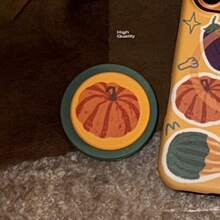 Pumpkin Magnetic Phone Holder, Multifunctional Folding Air Cushion Stand, Phone Case Accessory - Multicolor - View 4