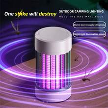 SOKANY Repelente y matamosquitos alimentado por USB, diseño colgante con luz LED y función UV, descarga eléctrica de alta potencia de 360°, funcionamiento silencioso, bajo consumo de energía, adecuado para balcón, jardín, sala de estar y dormitorio, esencial para el control de mosquitos en verano - Multicolor - Ver 8