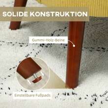 Modern Armchair, Upholstered Accent Chair With Lumbar Cushion, Rubberwood Legs, Yellow - Mustard Yellow - View 7