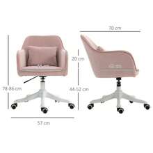 Swivel Office Chair With Massage Function, Vibration Function And Adjustable Armrests, 55 X 65 X 79-89 Cm - A - View 3