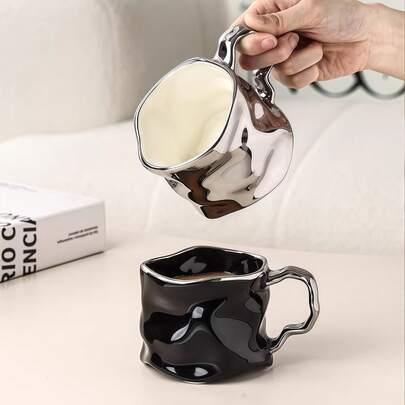 كوب سيراميك ترا كوتا حيوي - مقاوم للصدأ، مقاوم للبقع، متين، وسهل التنظيف لمشروبات ساخنة في المكتب - هدية مثالية لأي مناسبة، بما في ذلك عيد الميلاد والفصح والشكر وعيد الحب والتخرج