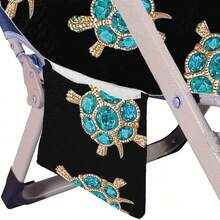 Strandtuch mit Taschen, Sonnenliegen-Handtuch, Strandsessel-Überzug Handtuch, Liegestuhl-Handtuchüberzug, Garten-Pool-Liegestuhl Begleittuch für den Strand - A - Übersicht 6