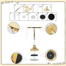 6pcs Gold Cake Stands Metal Cupcake Stand Set ,Candy Fruit Display Dessert Plate Cake Serving Tray For Birthday Party Wedding Anniversary Birthday Party Engagement(8.6in,10.6in,12.6in) - 金的 - 查看 8