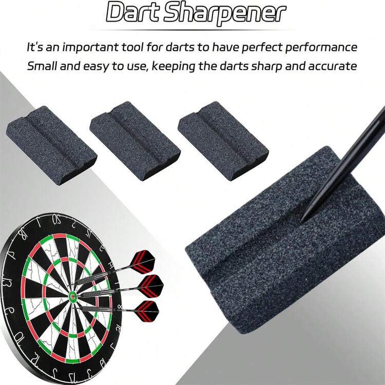 10/4件套V形磨刀石，飞镖磨刀器，易于抛光和去毛刺，持久锋利，飞镖配件 - 彩色 - 查看 4