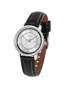 1 chiếc đồng hồ nữ TOMI thời trang, mặt số La Mã nhỏ, máy quartz, dây da, thích hợp cho sinh hoạt hàng ngày, ngày lễ, làm quà tặng, đi học, Halloween, ngày Valentine. - màu đen - Xem 6