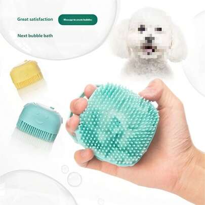 This Silicone Pet Grooming Brush Is Specially Designed For Pets. It Can Be Filled With Shampoo For Washing And Massaging During Bathing. The Soft Bristles Are Very Suitable For Household Pets.