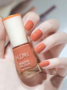 8毫升夏季透气指甲油，水性凝胶，持久耐用，无需照灯，可剥离，快干，流行色，适用于手指甲和脚趾甲 - 珊瑚橙 - 查看 8